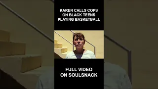 Crazy Karen Calls Cops On Black Teens Playing Basketball #shorts