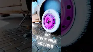 DIY!! Repair wheels with foam