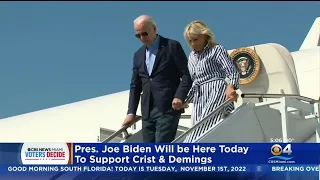 President Biden In South Florida Today For Democrat Campaign Events