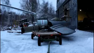 Запуск двигателя МиГ-15