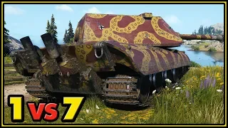 E-100 - 11 Kills - 1 vs 7 - World of Tanks Gameplay