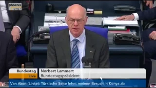 CDU - Norbert Lammert findet klare Worte an die türkische Regierung