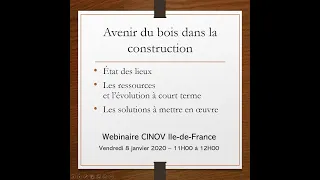 pitch webinaire enjeux du bois dans la construction, avec Jean Louis Linares