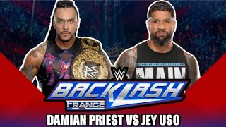 WWE backlash jey uso vs Damian priest por el World Heavyweight Championship