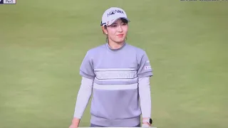 富士通レディース2022  JLPGAツアー2022シーズン第32戦　　10/15  第2ラウンド　　　　終盤の模様　　古江 彩佳　蛭田 みな美 　阿部 未悠