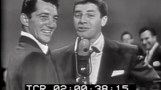 Dean Martin Jerry Lewis on Bob Hope Bing Crosby US Olympic team telethon 22 June 1952