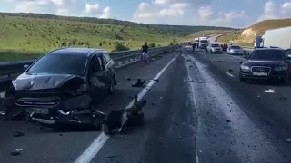 авария на м4 Воронежская область 03.09.2017