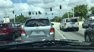 Driving from Deerfield Beach to Fort Lauderdale, Florida