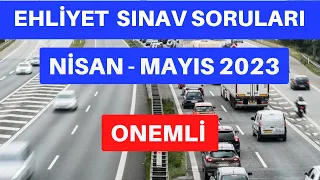 GEÇEBİLİRSİN , EHLİYET SINAV SORULARI 2023