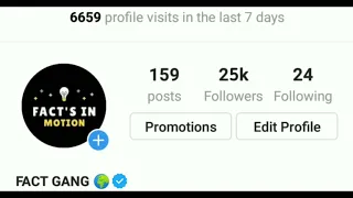 Facts in motion Celebrating 25k Follower on Instagram