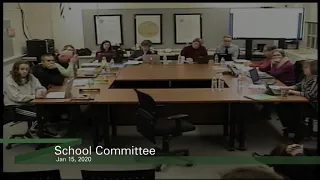 School Committee Jan 15, 2020