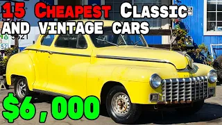5 Impressive Classic Cheapest Cars for sale by Owners Online Now Under $7,000! part 111