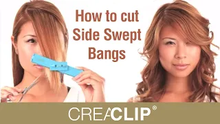 How to Cut Side Swept Bangs - Trim  your Fringe