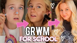 Get ready with me for SCHOOL 😳 Makeup & Morgenroutine + Fragen beantworten I MaVie Noelle