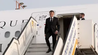 French President Macron arrives in Israel on solidarity visit | AFP