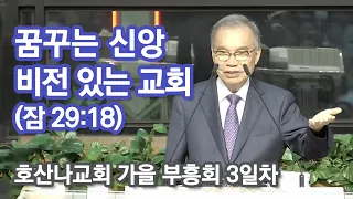 [호산나교회 가을부흥회] 꿈꾸는 신앙, 비전 있는 교회 2023/10/11