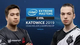 CS:GO Highlight - G2 vs Avangar [Overpass] Swiss R3 - Challengers Stage - IEM Katowice 2019