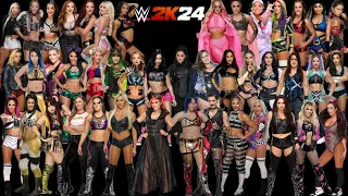 WWE 2k24 FEMALE SUPERSTARS