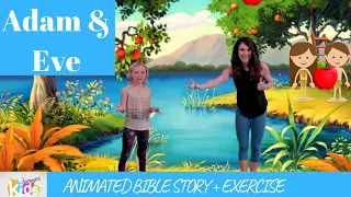 Adam and Eve In the Garden of Eden for kids | Animated Short Bible Stories with Exercise for Kids