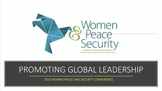 Women, Peace and Security Conference: Panel 8 - Ideas Worth Considering