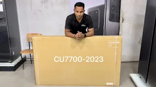 Latest Samsung Crystal 4K UHD Smart Tv 2023 | 65CU7700 | Demo,Details,Unboxing