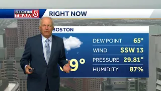 Video: Muggy air moves in; showers in forecast