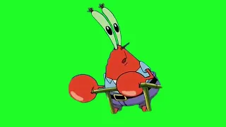 Mr. Krabs oh no greenscreen