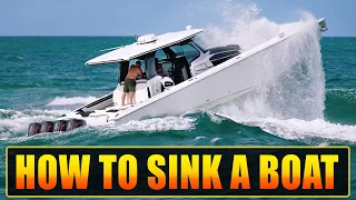 CLUELESS CAPTAIN MAKES HUGE MISTAKE AT HAULOVER INLET !! | HAULOVER BOATS | WAVY BOATS