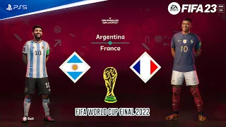 FIFA 23 - Argentina Vs France - FIFA World Cup 2022 Qatar Final | PS5™ [4K ]