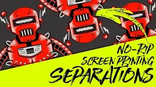 Screen Printing Color Separations - No Rip Needed silk screen print