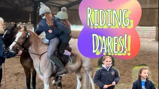 Riding Dares! With Lilah and Magic, Amélie and Dave!