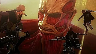 Armin and Eren vs Colossal Titan Boss Fight - Attack On Titan 2 Final Battle Gameplay