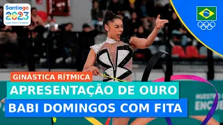 JOGOS PAN-AMERICANOS l GINÁSTICA RÍTMICA l GRANDE APRESENTAÇÃO DE BABI DOMINGOS NA FITA