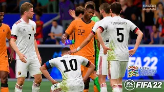 FIFA 22 - Belgium vs. Netherlands - UEFA Nations League 2022 - Full Match Gameplay