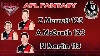 Merrett 125 - Essendon Bombers vs Collingwood Magpies AFL Fantasy Game Review 2024