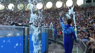 Front Row Splash Zone - Shamu show One Ocean at SeaWorld Orlando