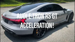 Audi E-TRON RS GT walk around and acceleration!