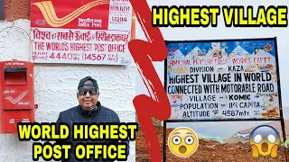 Most Challenging Day in RAIN Visited WORLD HIGHEST POST OFFICE and VILLAGE ROAD 😱| SPITI TOUR EP-06😍