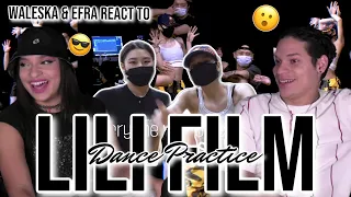 BEHIND the CURTAINS of LALISA SOLO DEBUT| Waleska & Efra REACTION to LILI's FILM DANCE PRACTICE