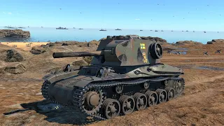 War Thunder: Sweden - Strv m/42 DT Gameplay [1440p 60FPS]
