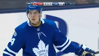 Auston Matthews Goal - 2017 Season: Toronto Maple Leafs VS Carolina Hurricanes 2017-10-26