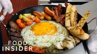 We Tried This Giant Ostrich Egg Breakfast | WTF Food