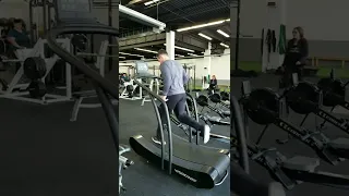 Free Acceleration on Curve Treadmill