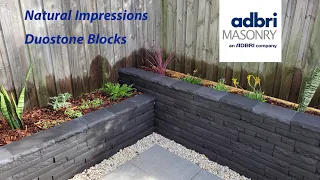 adbri Duostone blocks, Retaining wall, Timber retaining wall, amber tiles Paving, Bunning warehouse