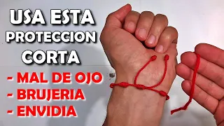 CORTA BRUJERIA, Mal de Ojo, Mala Vibra, Envidias con el AMULETO DE PROTECCION - Pulsera de Hilo Rojo