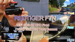 REDTIGER F7N Dash Cam 4K Built in WiFi GPS reviewed by Benson Chik