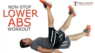 Non-stop lower abs workout at home