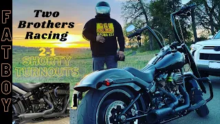 Harley Davidson 30th Anniversary Fat Boy | 2-1 TBR Shorty Turnout Exhaust
