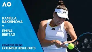 Kamilla Rakhimova v Emina Bektas Extended Highlights | Australian Open 2024 First Round