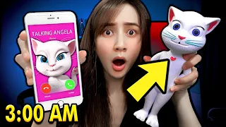 SOMEONE GAVE ME TALKING ANGELA TOY AT 3AM!!!! (SCARY)